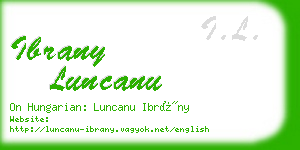 ibrany luncanu business card